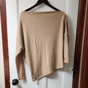 ASTR The Label Tan Asymetrical Sweater - M
